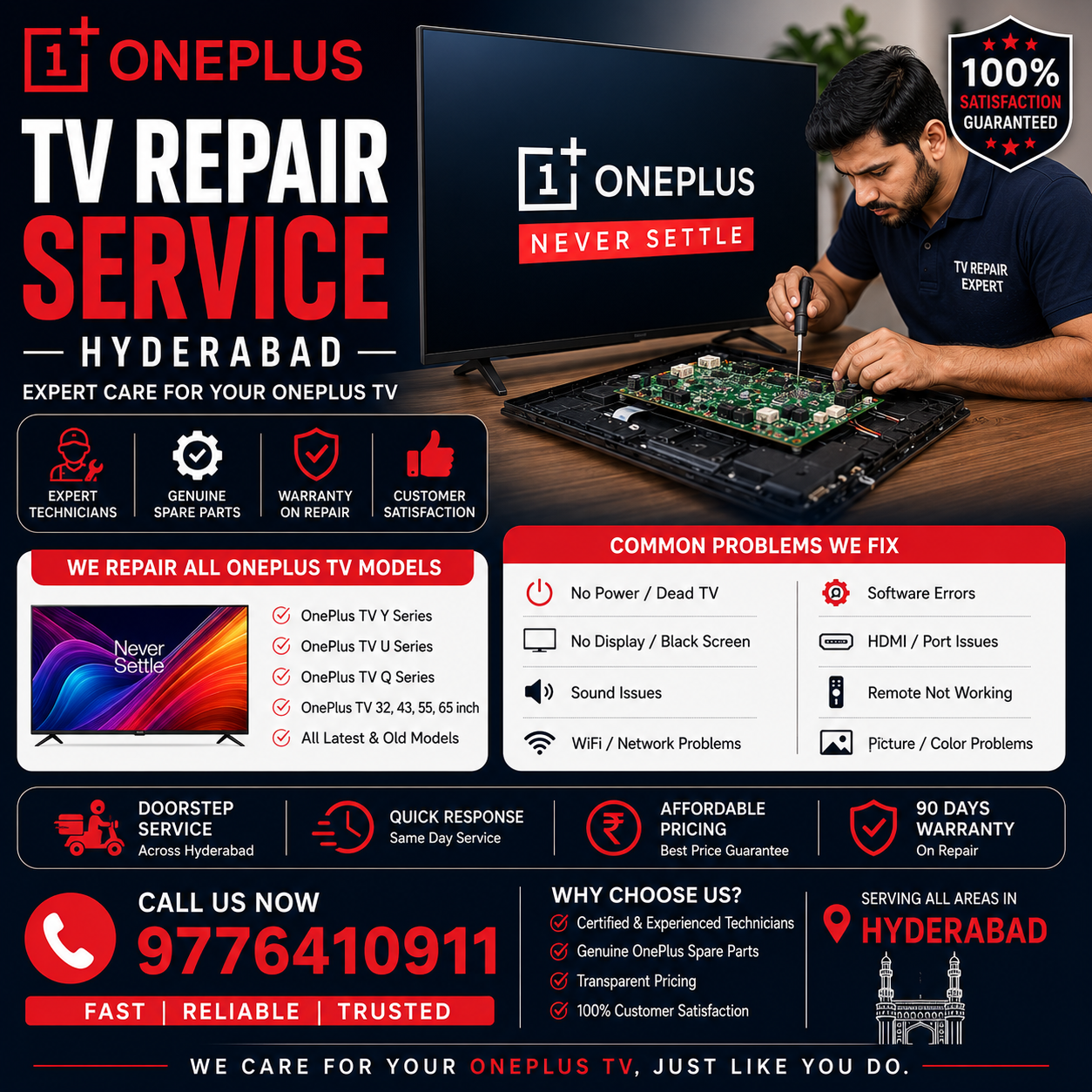 OnePlus TV Repair Service Hyderabad